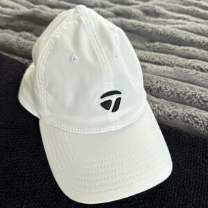 TaylorMade White Cap with Black Accents